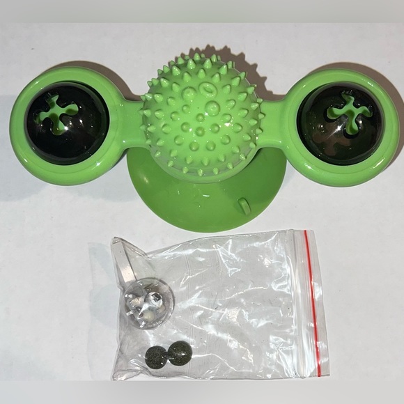 Windmill Cat Interactive Toy, Color: Green, Brand New - Picture 5 of 11